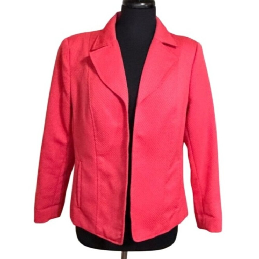 TanJay Petites Open Front Spice Pink Blazer Jacket Women's Size 10P